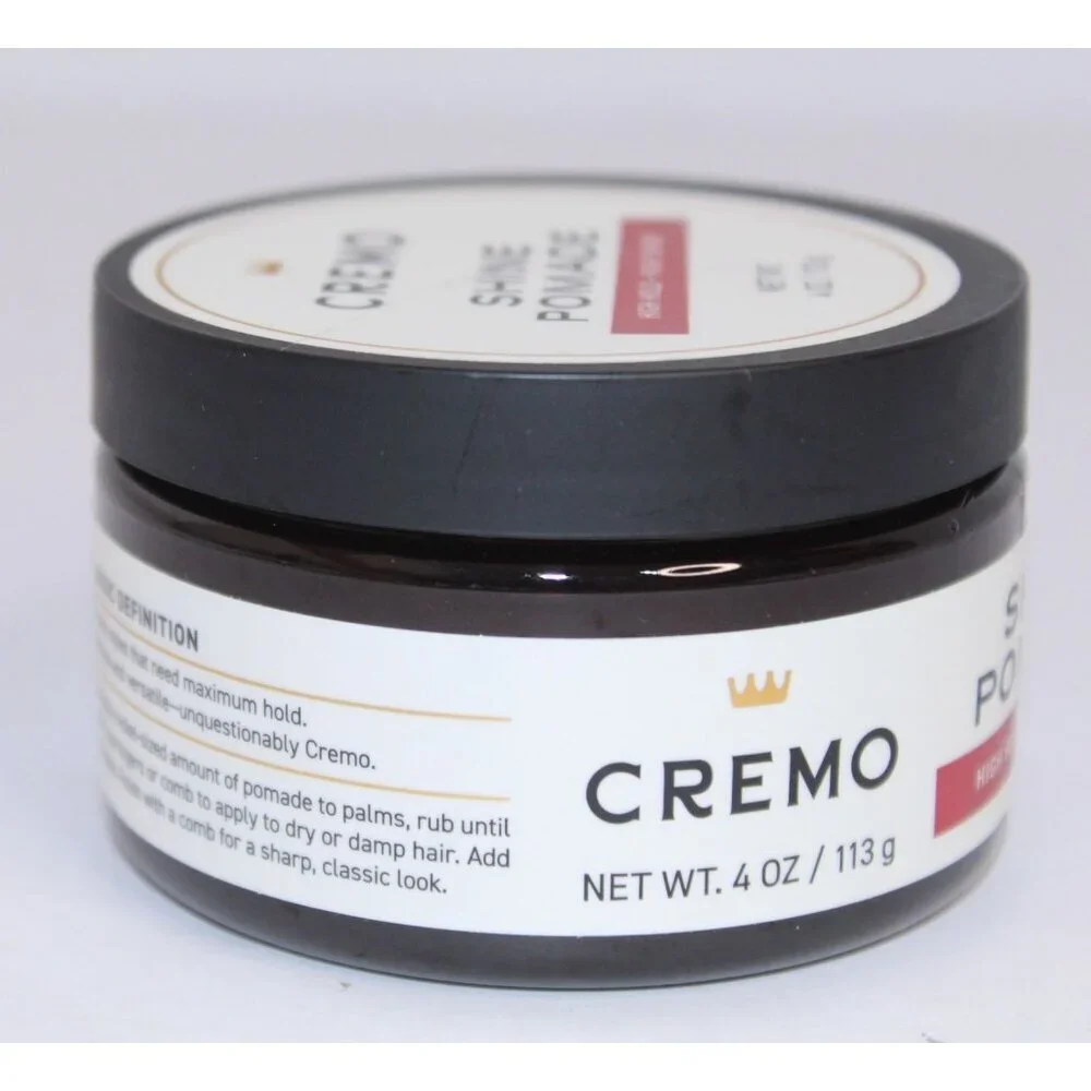 Cremo Shine Pomade High‎ Hold 4 oz. Classic Definition Slick Syles New Unopened